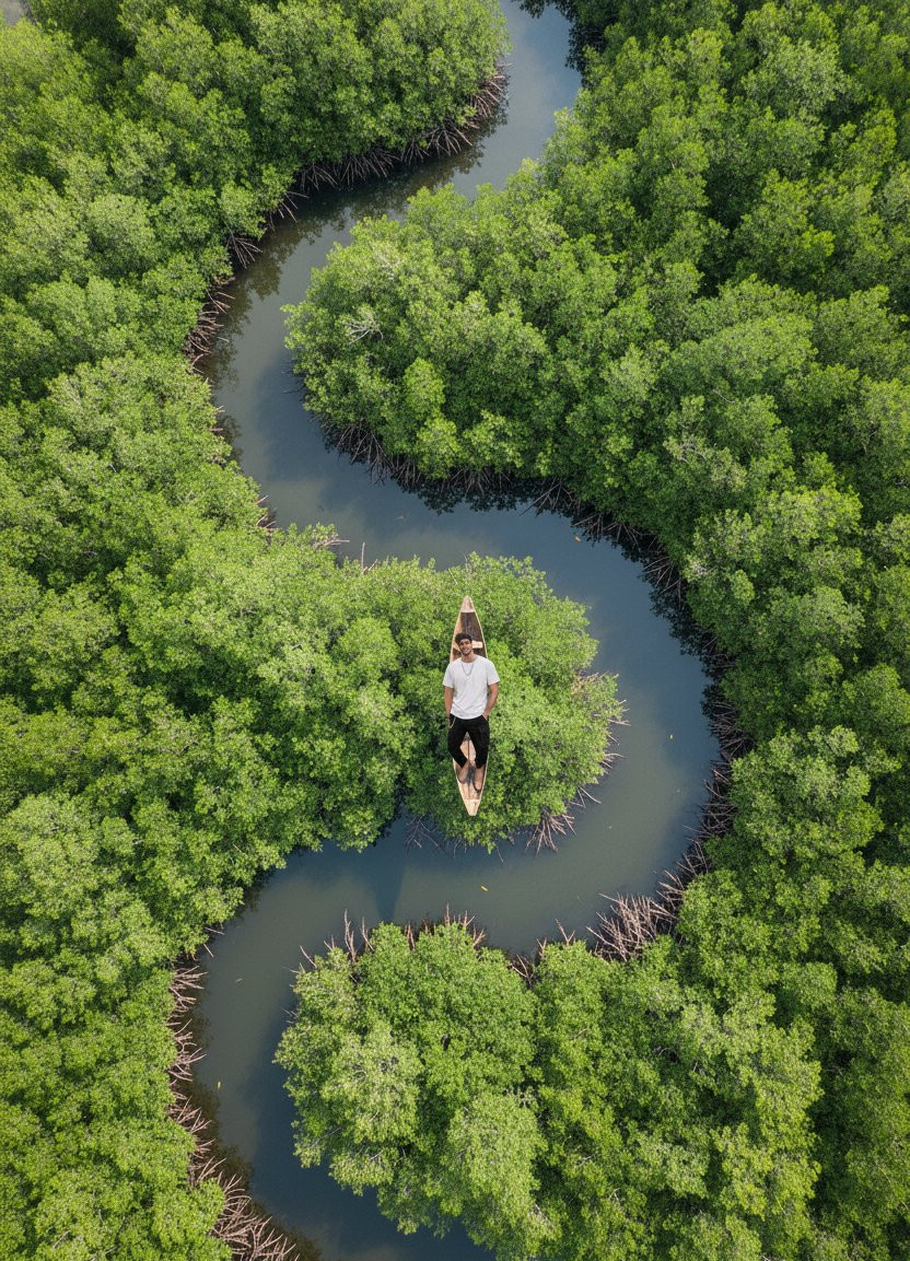 Mangrove Adventure — Aerial Perspective Mangrove Journey (Male)