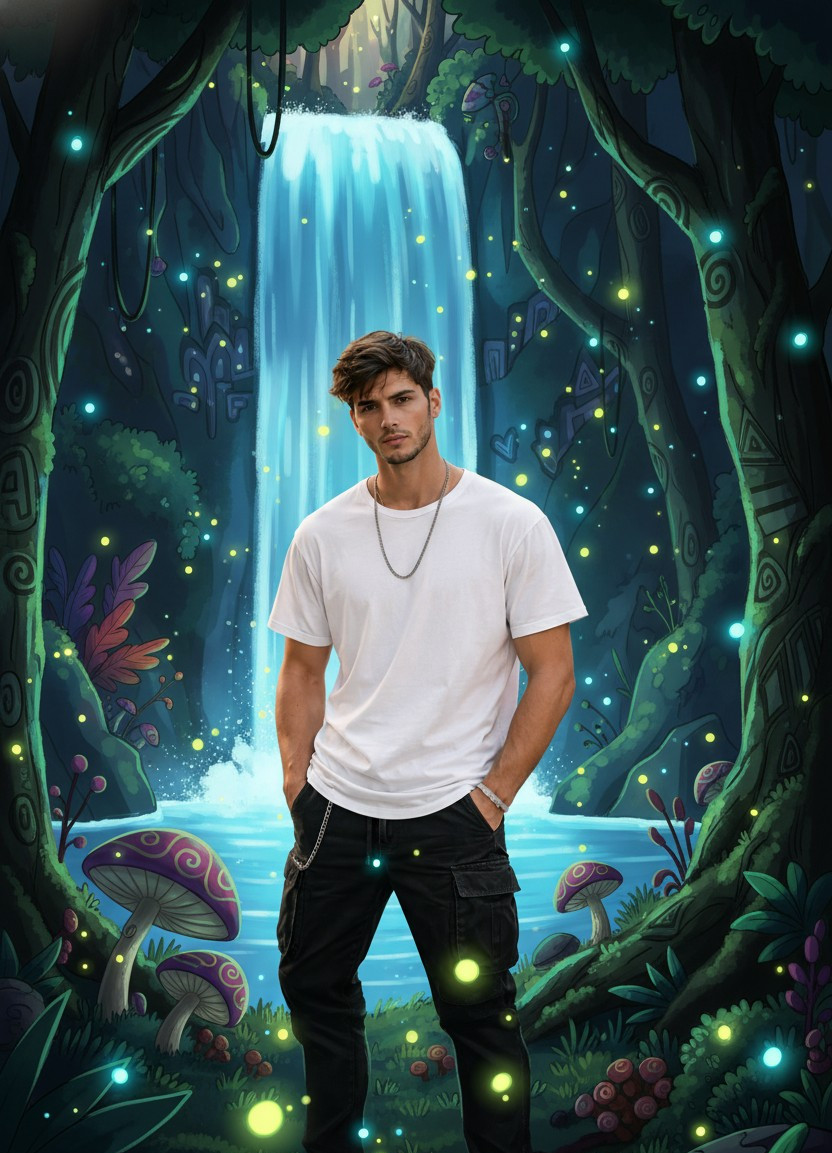 Gravity Falls — Hidden Waterfall Discovery (Male)