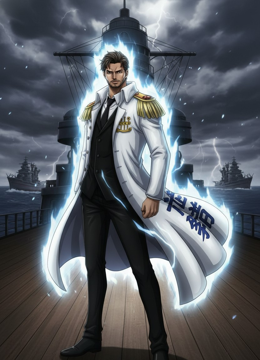 One Piece — Marine Admiral Portrait (Male)