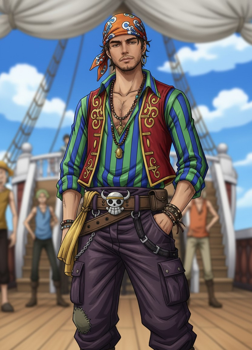 One Piece — Pirate Crew Member Portrait (Male)