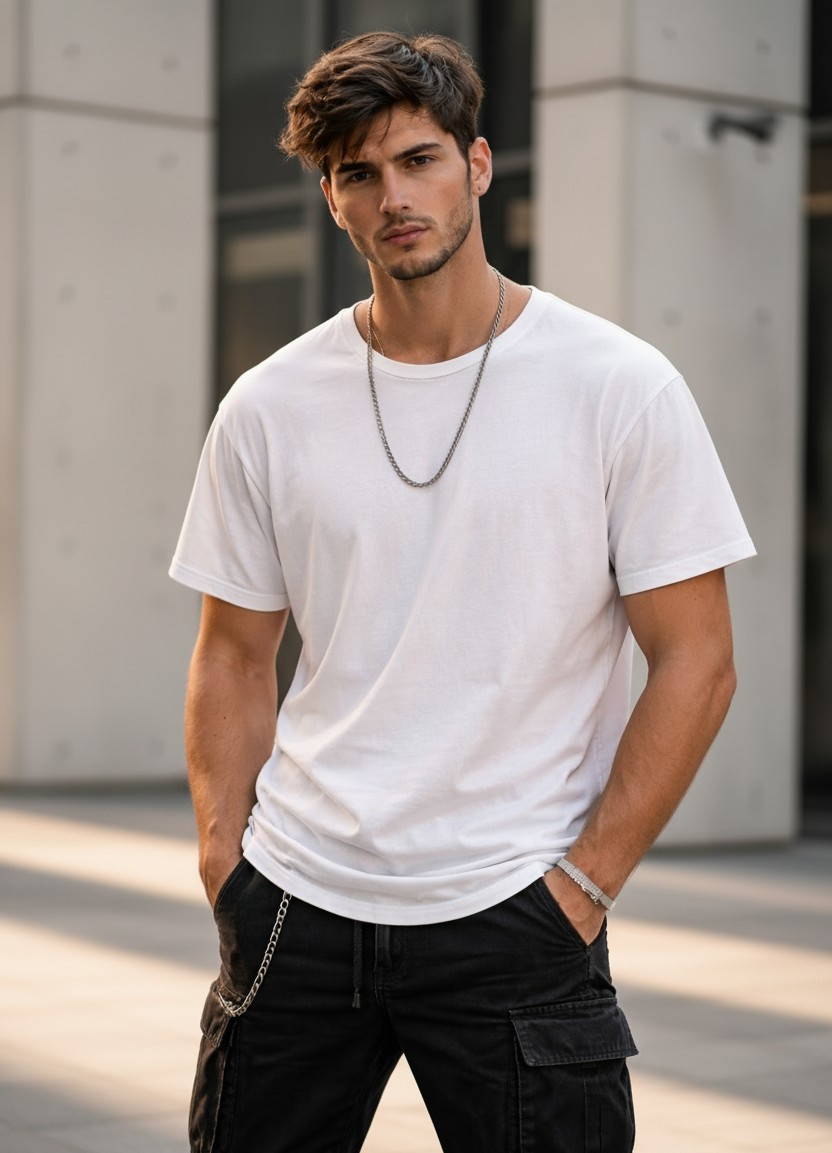 Modern City — Minimalist Urban Portrait (Male)