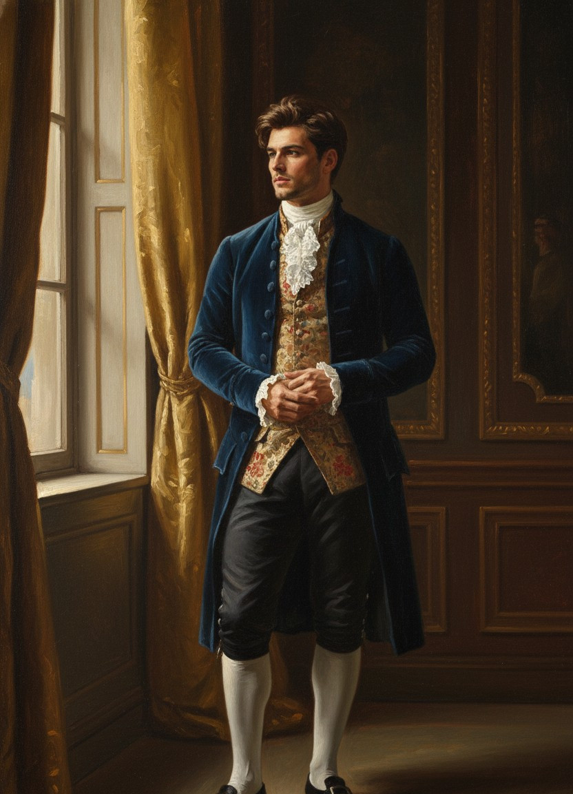 Middle-Aged Oil Painting — Window Light Portrait (Male)