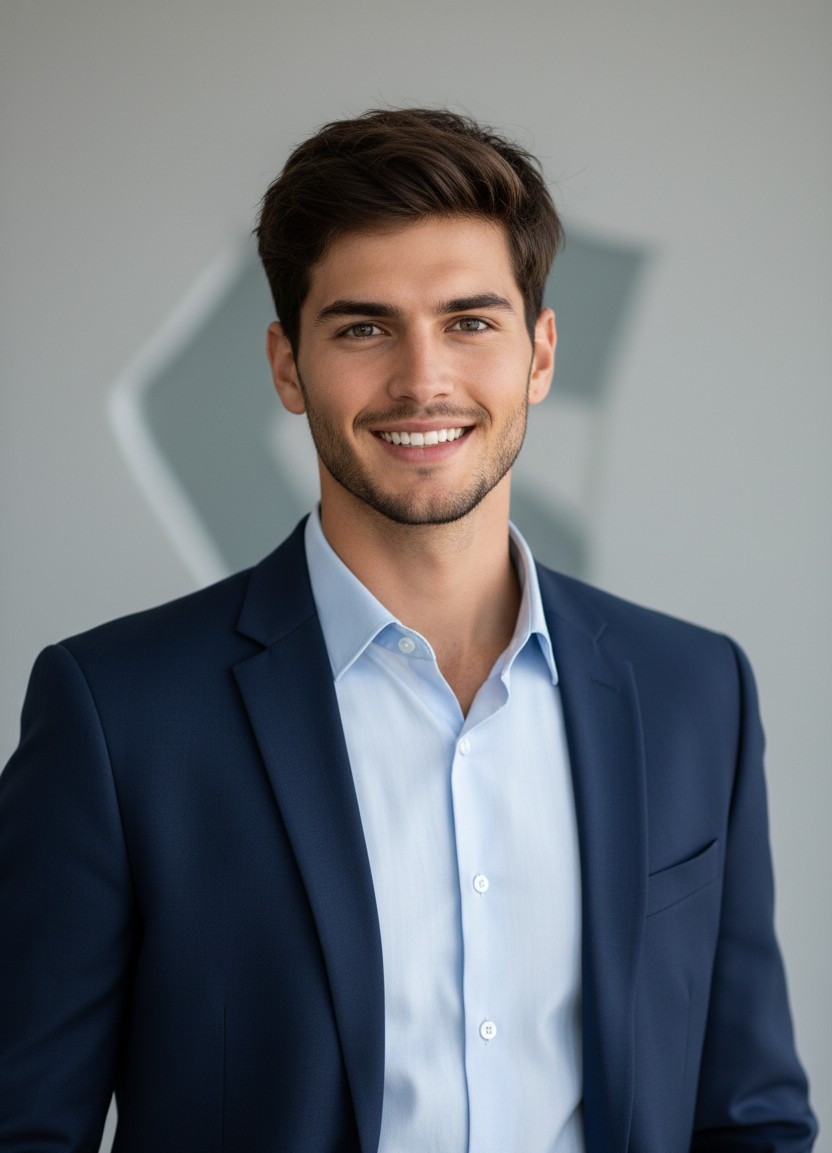 AI Headshot Pro — Friendly Smile Headshot (Male)