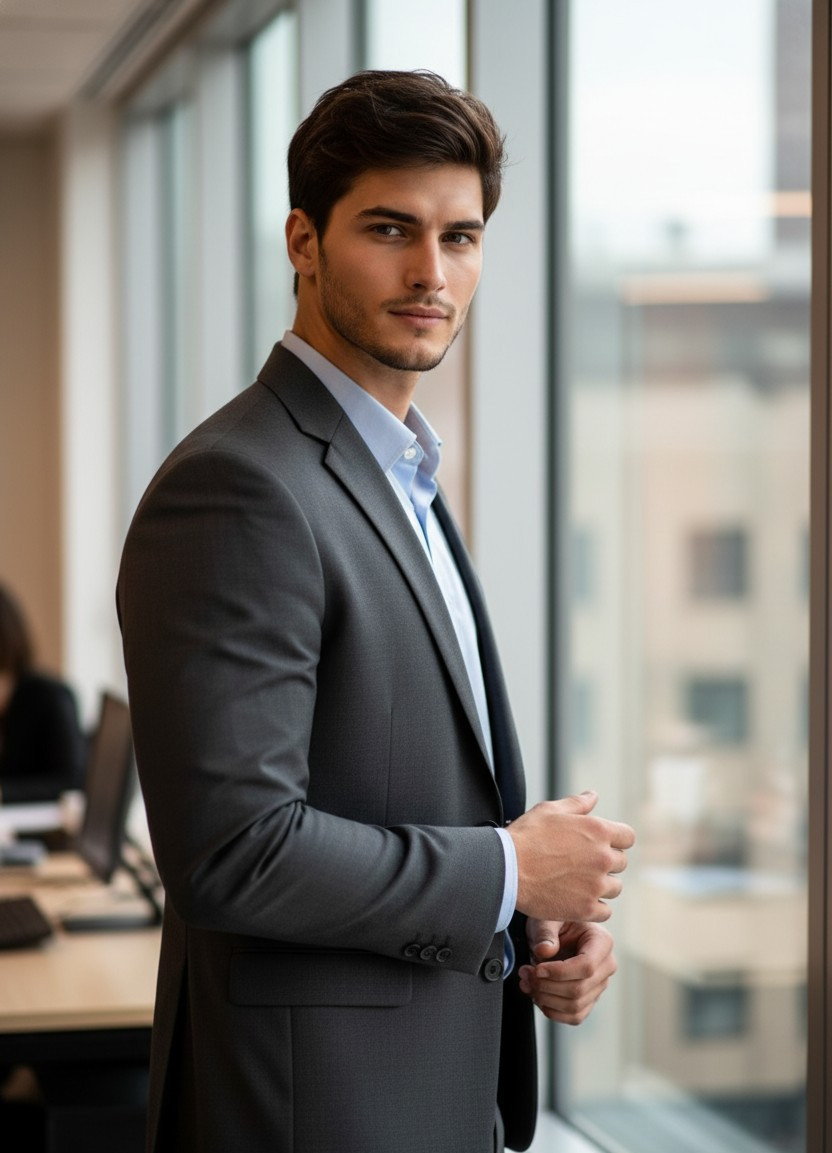 AI Headshot Pro — Window Light Professional (Male)