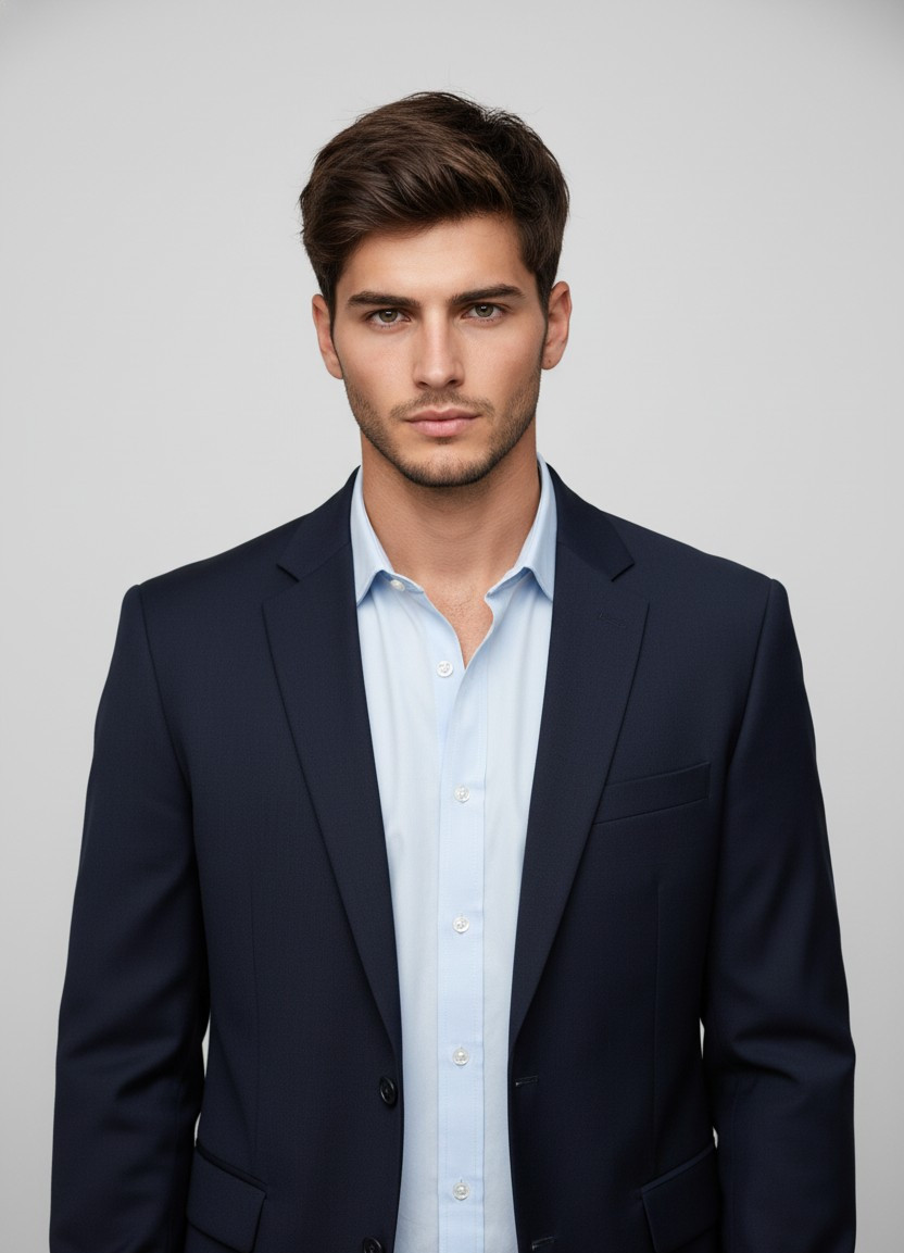 AI Headshot Pro — Minimal Clean Background (Male)