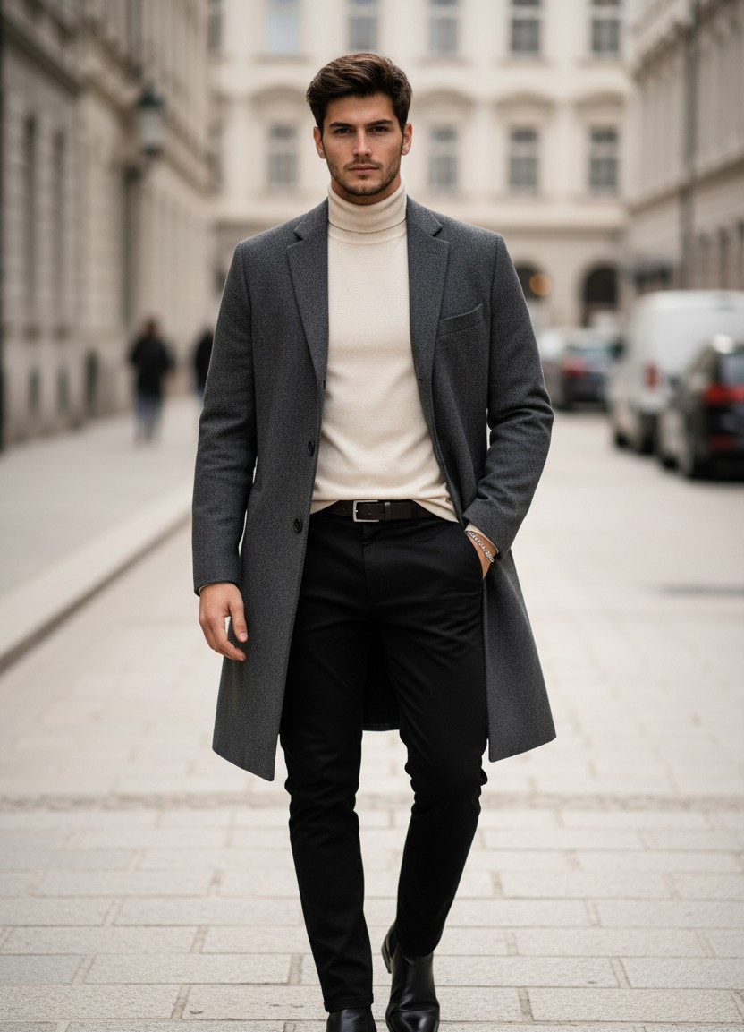 Luxury Fashion Editorial — Luxury Street Style (Male)