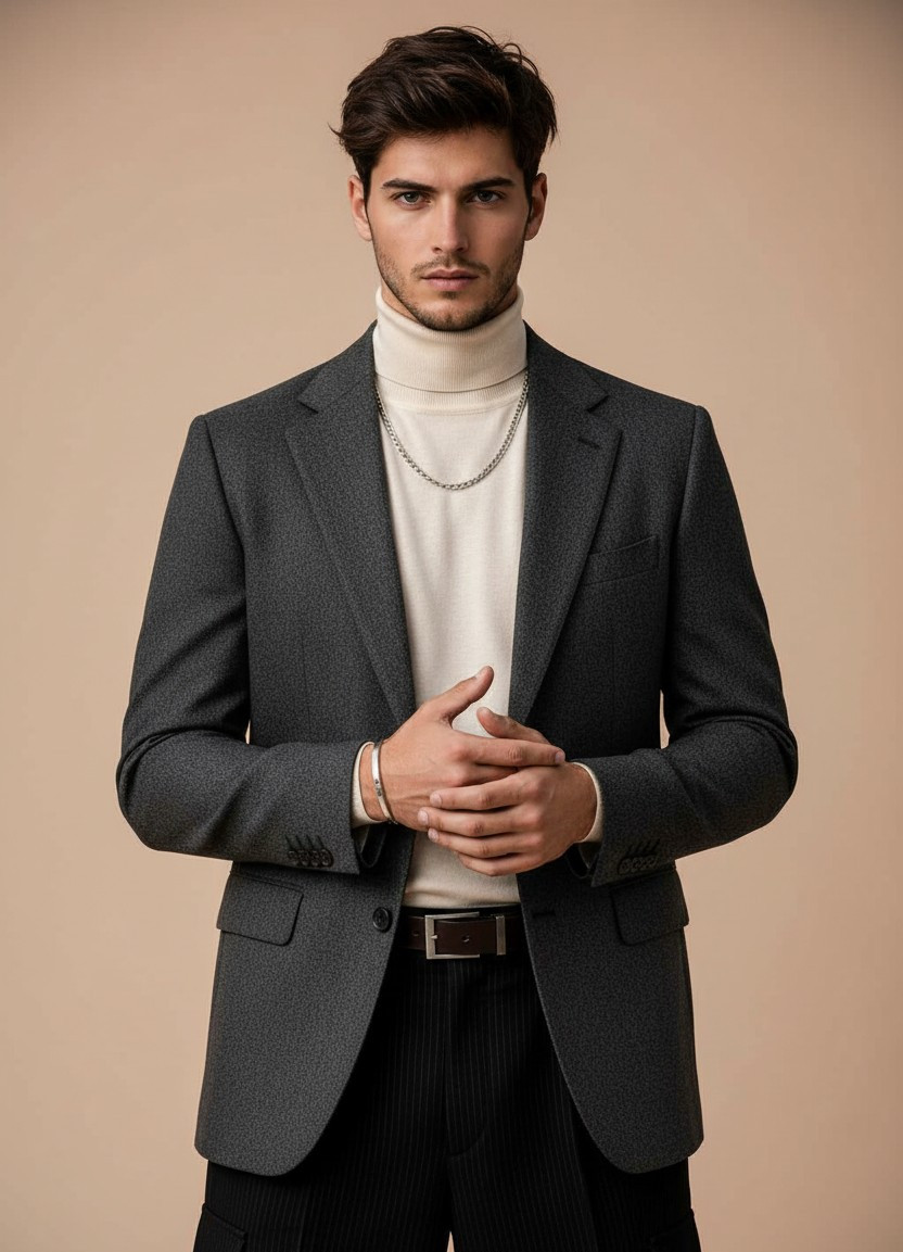 Luxury Fashion Editorial — Prestige Fashion Portrait (Male)