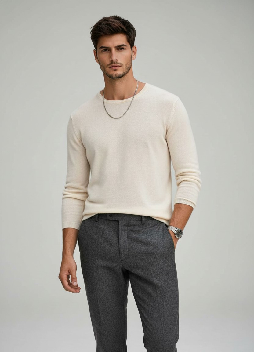 Luxury Fashion Editorial — Minimalist Luxury Studio (Male)