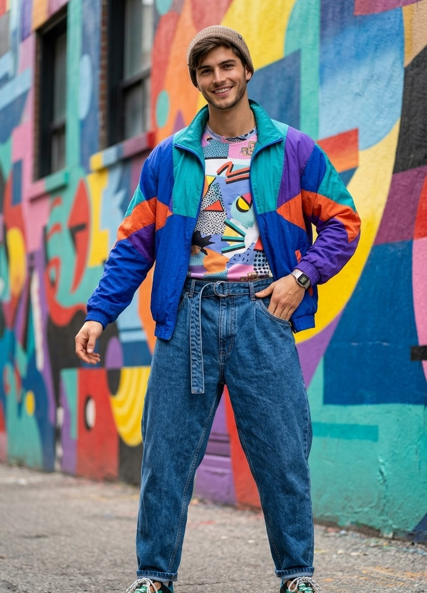Street Style Urban — Retro Streetwear Remix (Male)