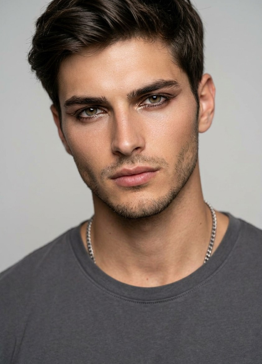 Soft Glam Beauty — Bold Eye Statement (Male)