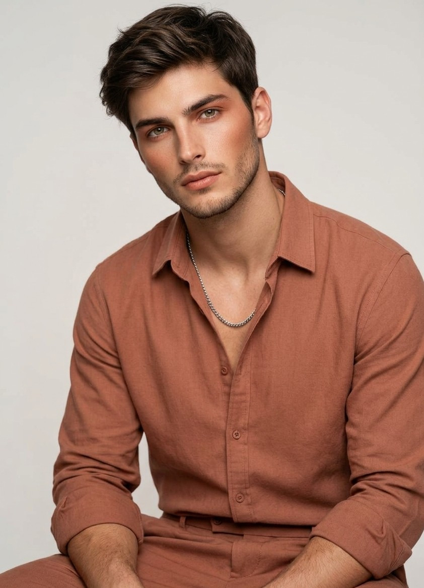 Soft Glam Beauty — Monochrome Beauty Look (Male)