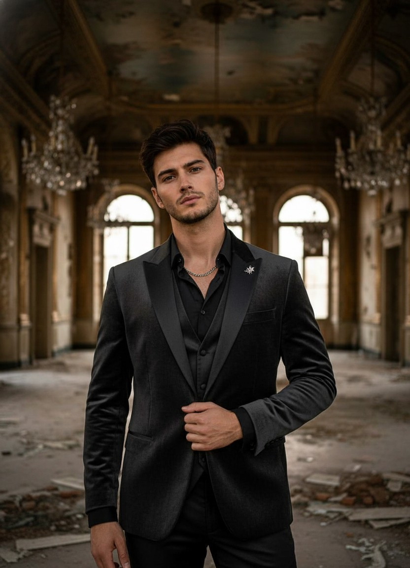 Moody Dark Aesthetic — Abandoned Elegance (Male)