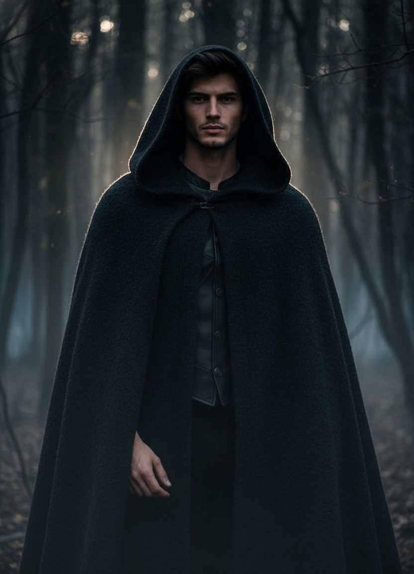 Moody Dark Aesthetic — Dark Forest Edge (Male)