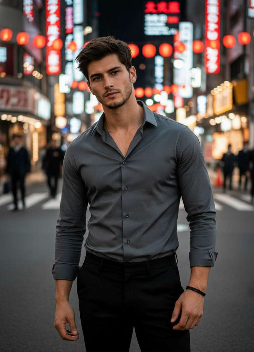 Neon City Nights — Tokyo Night Lights (Male)