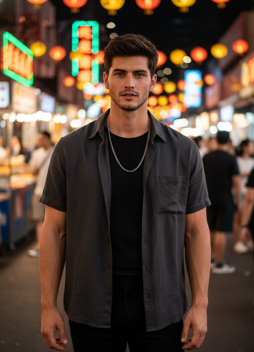 Neon City Nights — Night Market Neon (Male)