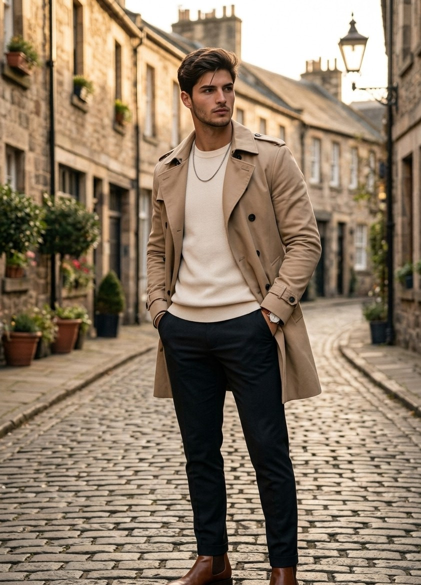 Travel & Wanderlust — European Cobblestone Streets (Male)