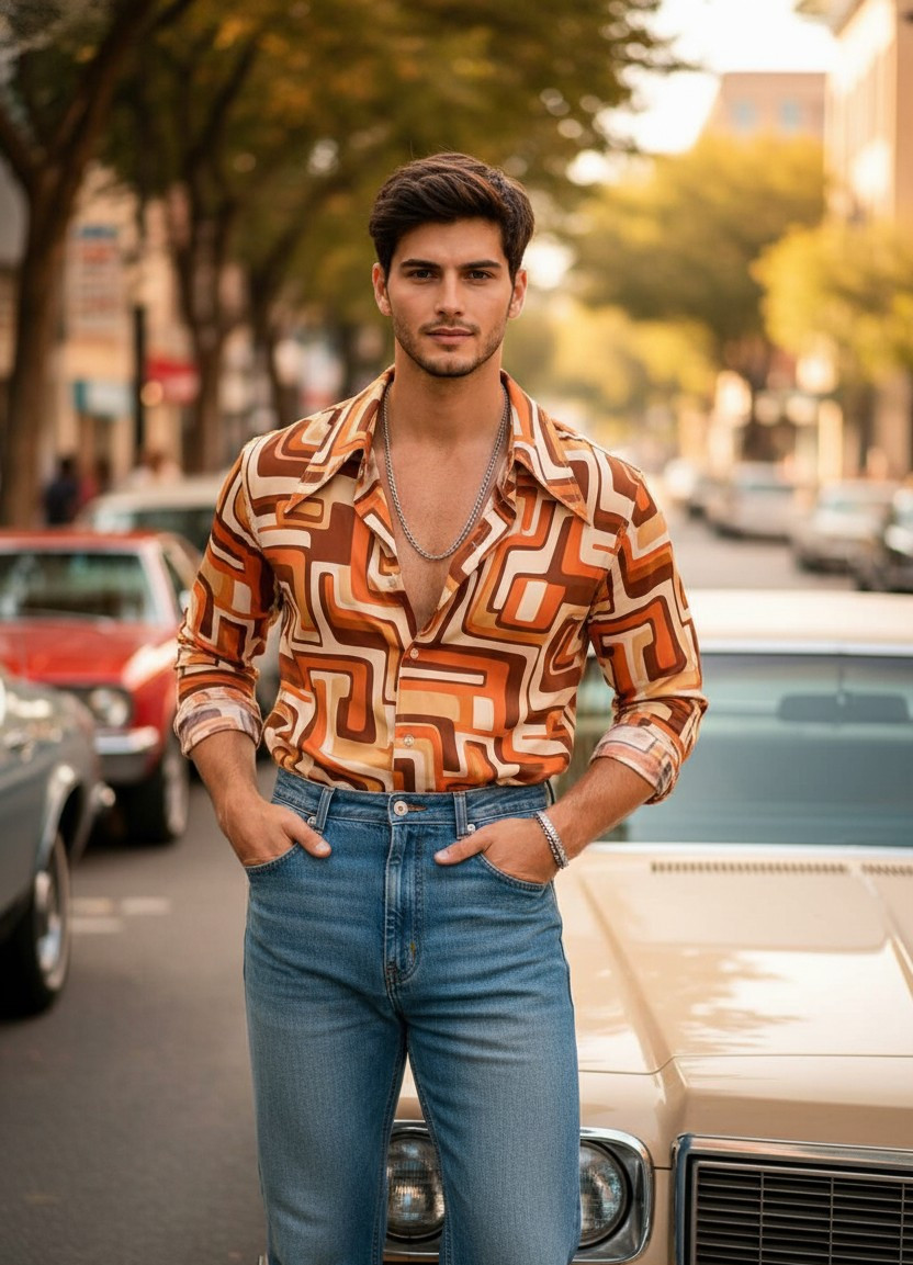 Vintage Retro Film — 70s Retro Aesthetic (Male)