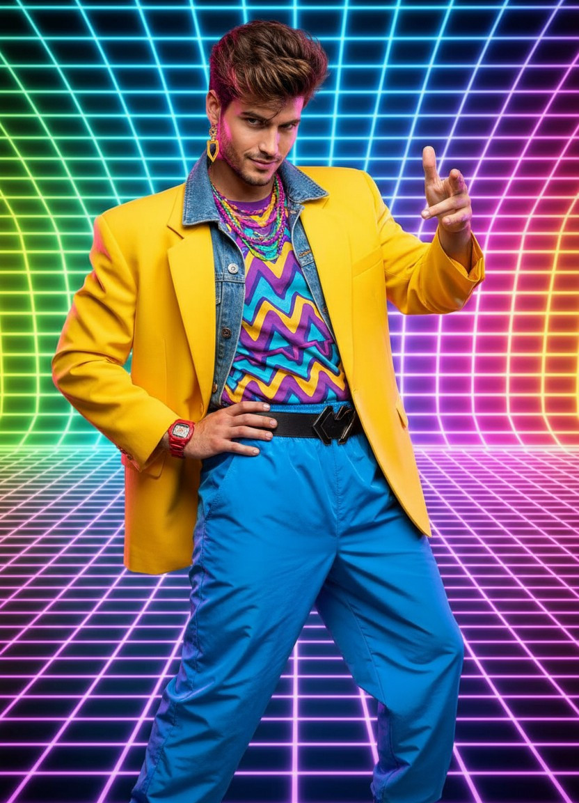 Vintage Retro Film — 80s Pop Icon (Male)