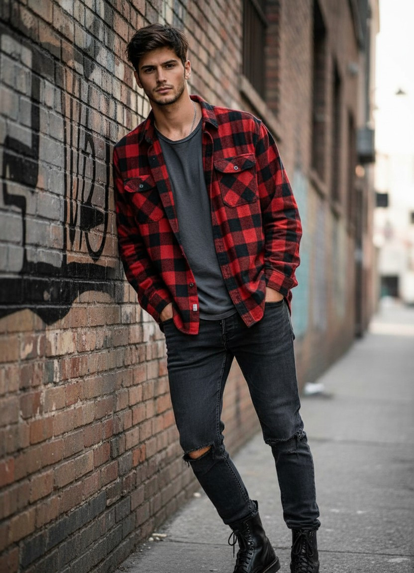 Vintage Retro Film — 90s Grunge Look (Male)