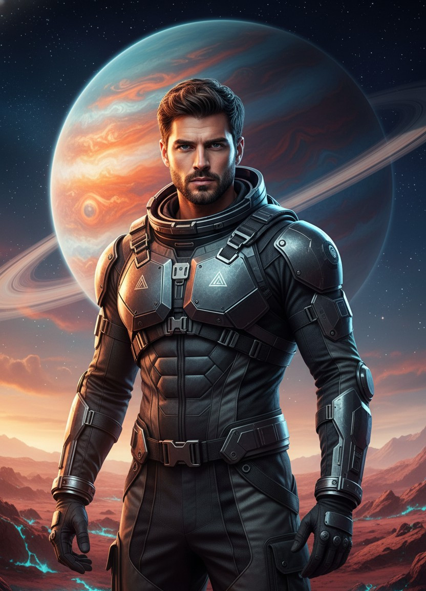 Futuristic Sci-Fi — Space Explorer (Male)