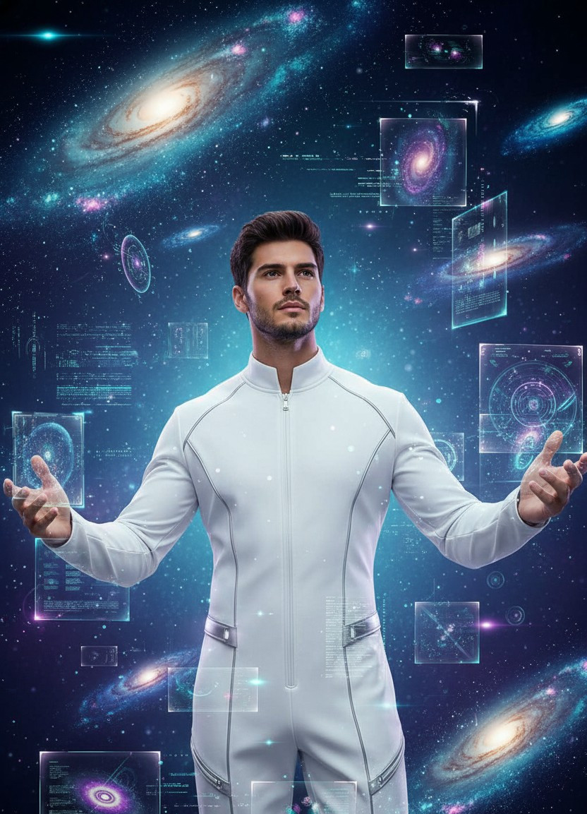 Futuristic Sci-Fi — Holographic Universe (Male)