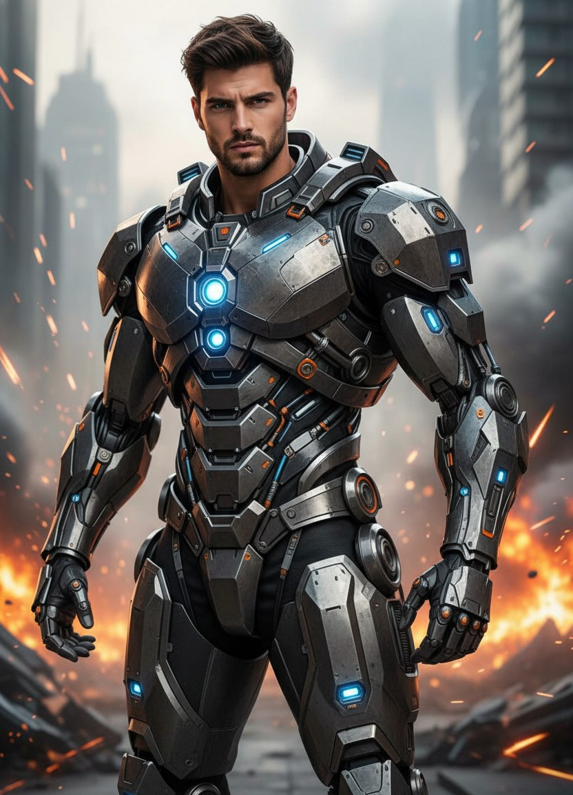 Futuristic Sci-Fi — Mech Suit Warrior (Male)