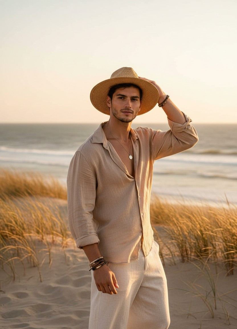 Bohemian Chic — Coastal Boho Beach (Male)