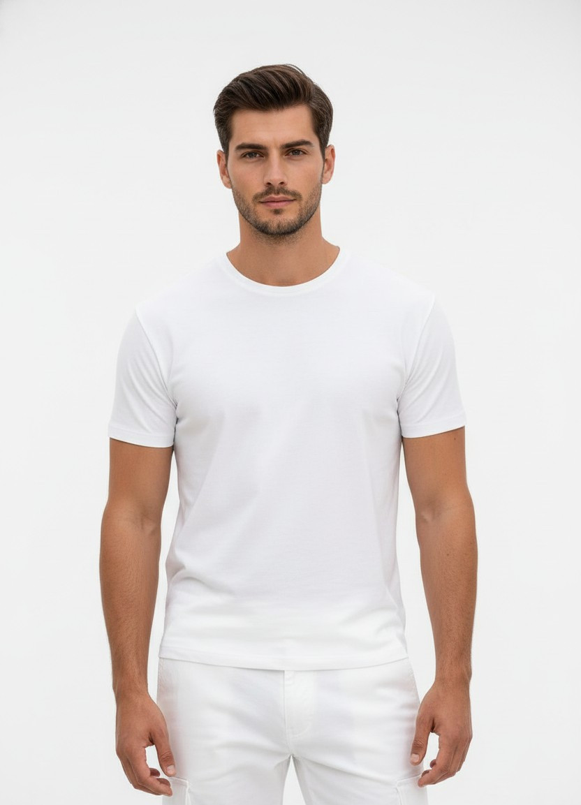 Minimalist Aesthetic — Clean White Studio (Male)