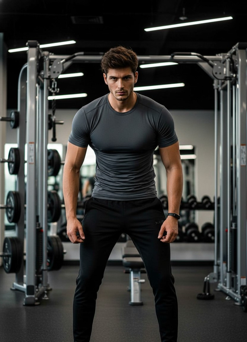 Sports & Athletic — Gym Fitness Portrait (Male)