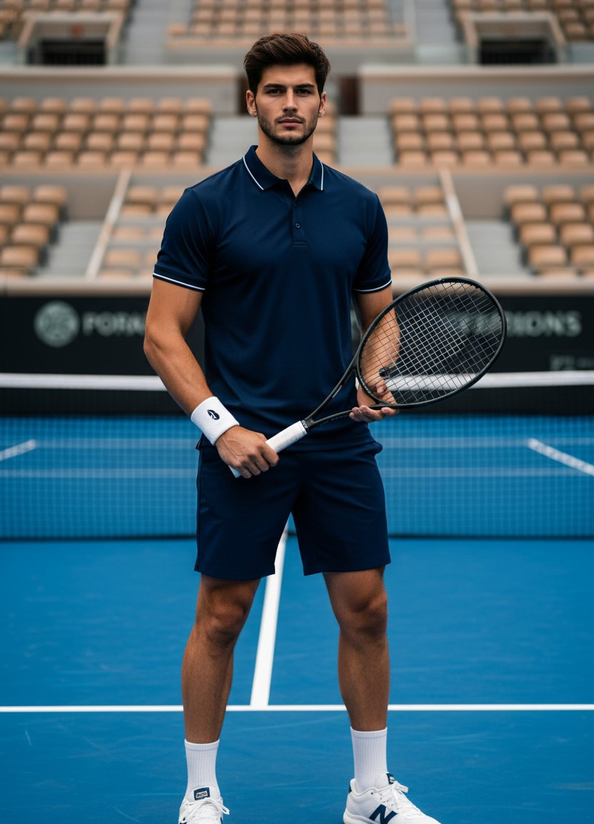 Sports & Athletic — Tennis Star Portrait (Male)