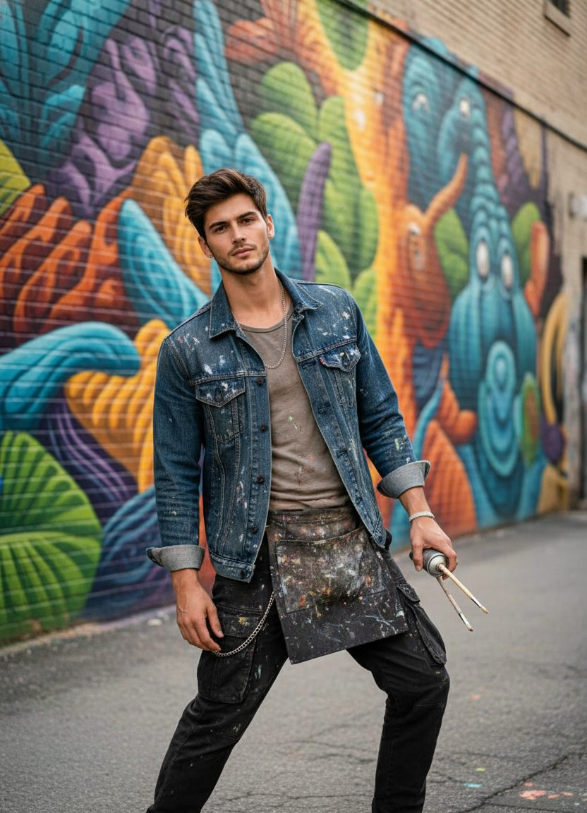 Artistic & Creative — Street Muralist Portrait (Male)