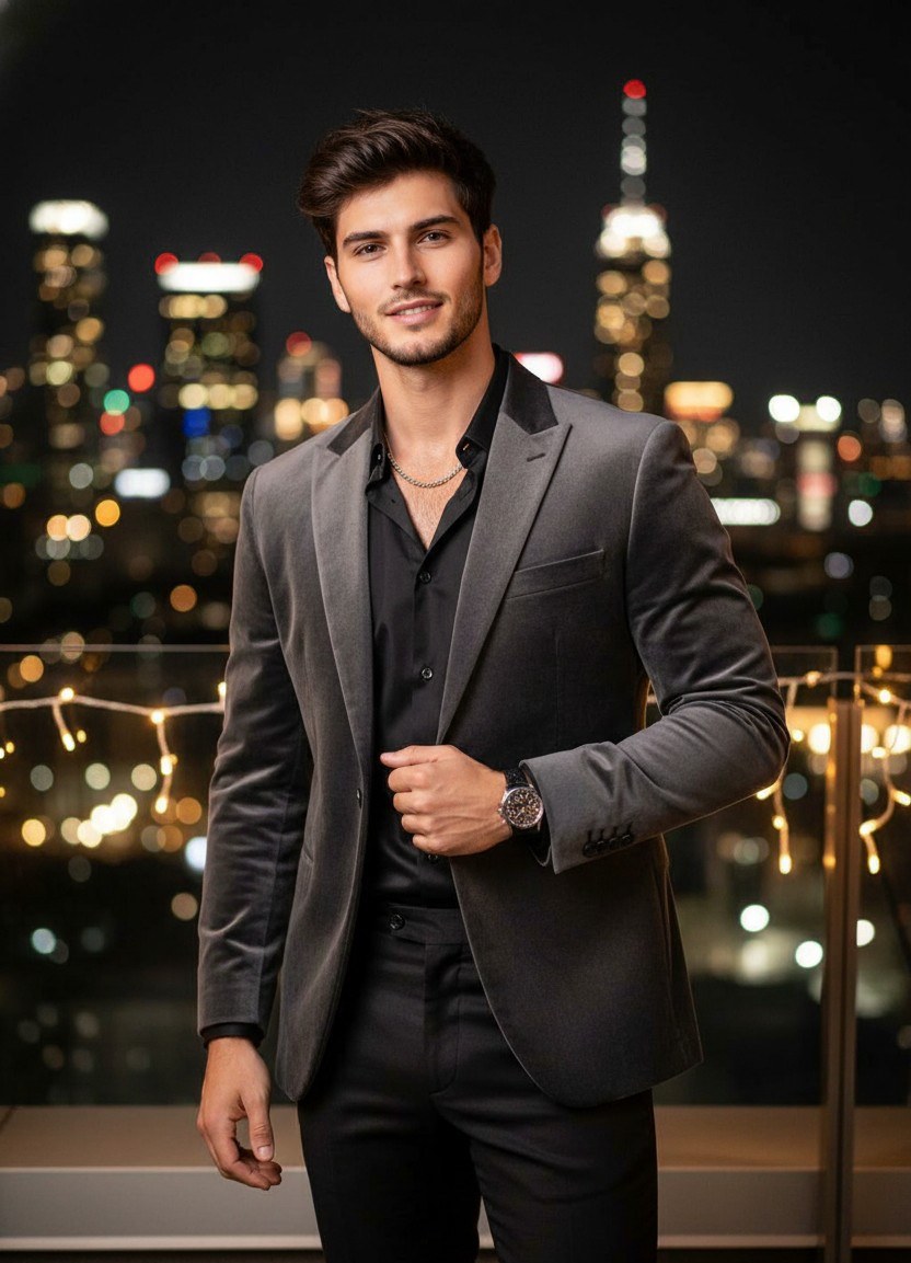 Nightlife & Party — Rooftop Party Night (Male)