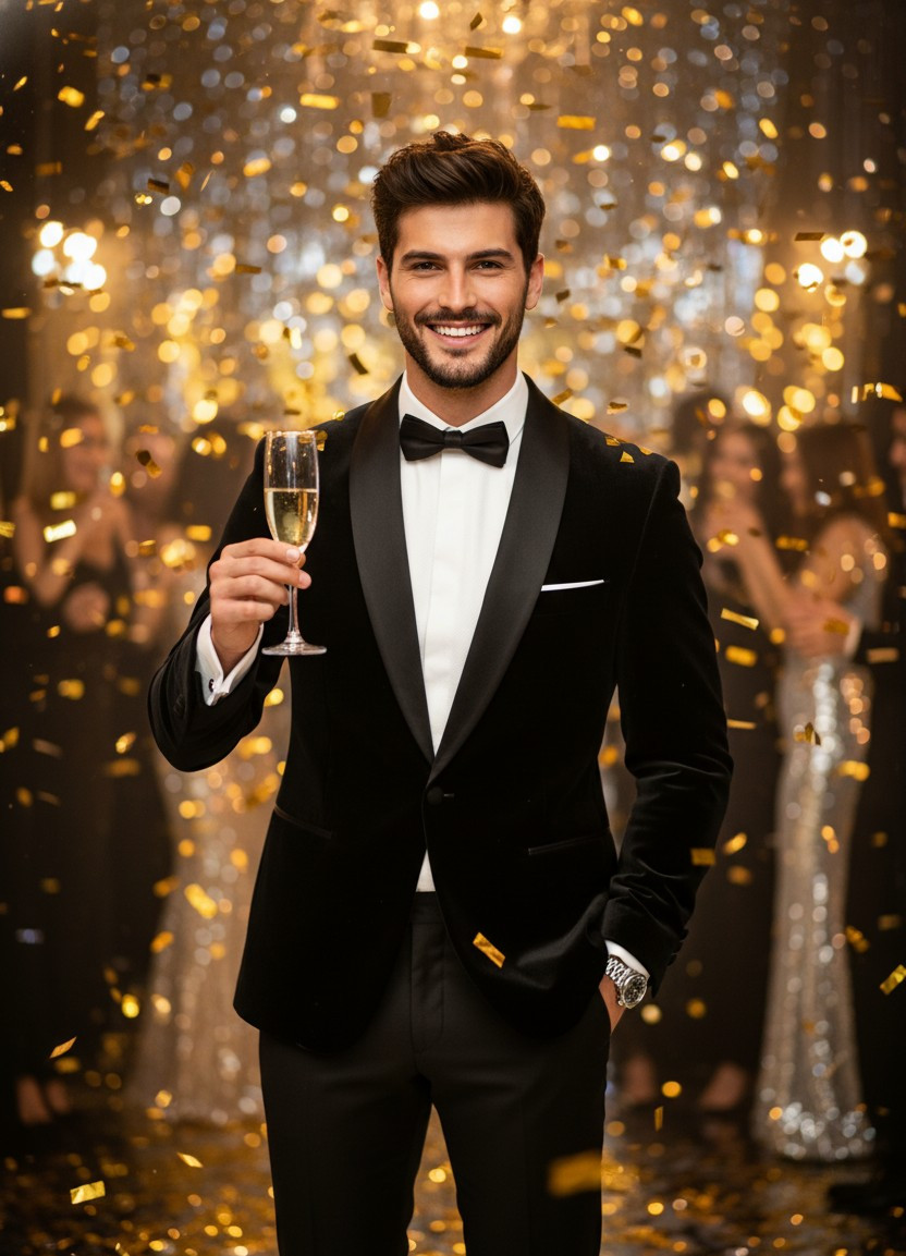 Nightlife & Party — New Year Eve Glam (Male)