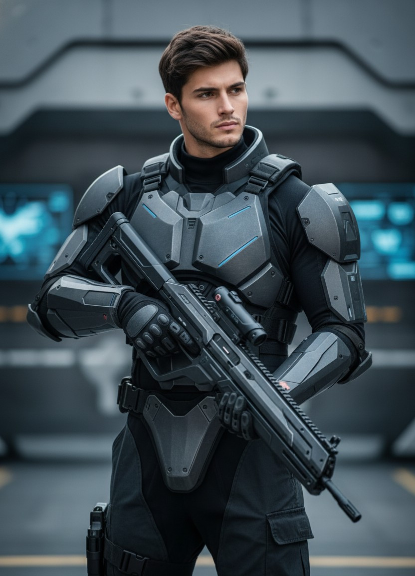 Sci-Fi & Futuristic — Futuristic Soldier (Male)