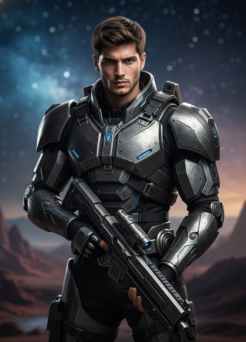 Sci-Fi & Futuristic — Galactic Warrior (Male)
