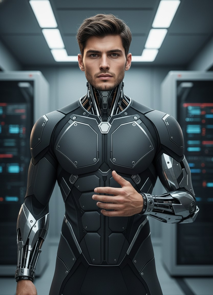 Sci-Fi & Futuristic — AI Cyborg (Male)