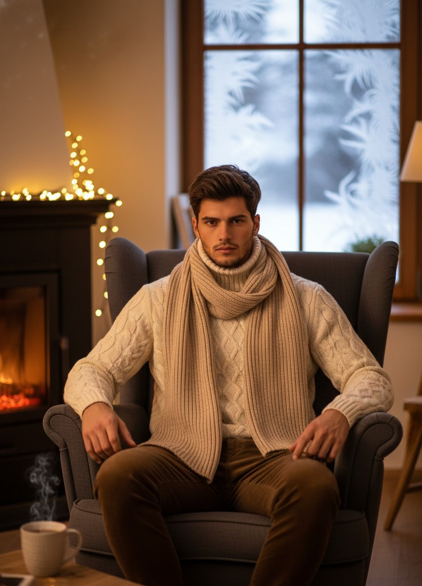 Winter & Snow Vibes — Cozy Winter Fashion (Male)
