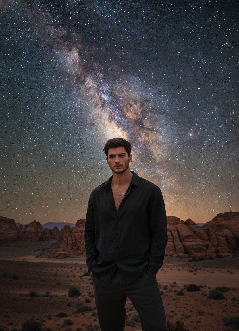 Desert & Boho — Desert Night Sky (Male)