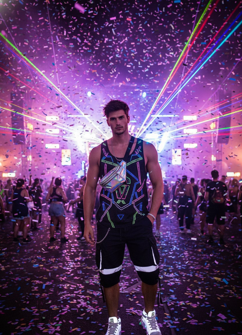 Music Festival — EDM Festival Lights (Male)