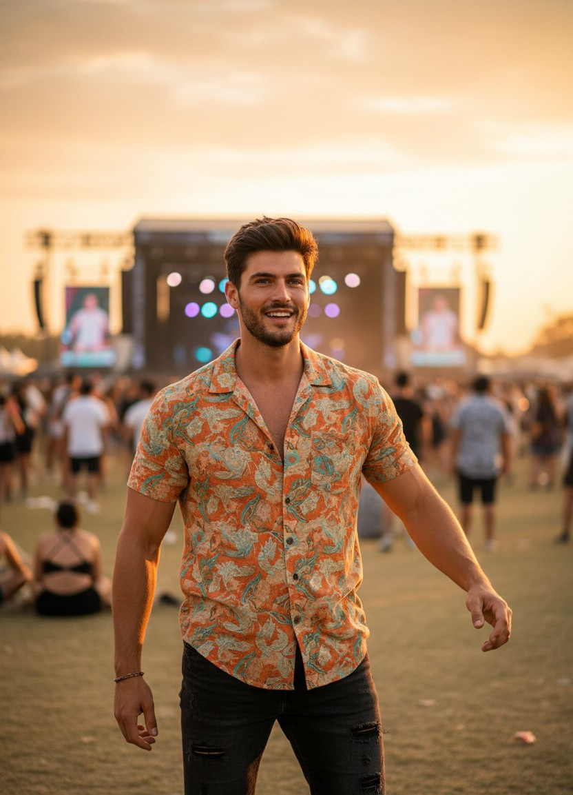 Music Festival — Sunset Festival Glow (Male)