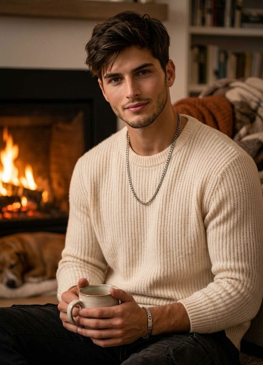 Cozy Autumn — Fireplace Evening Cozy (Male)