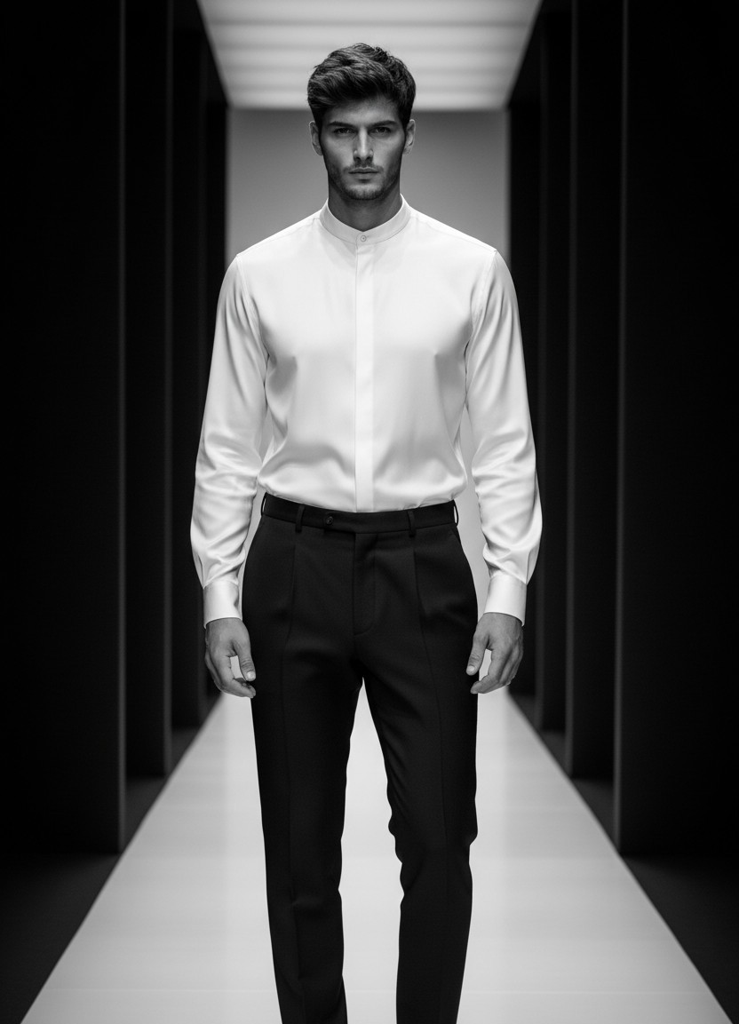 High Fashion Runway — Monochrome Editorial Runway (Male)