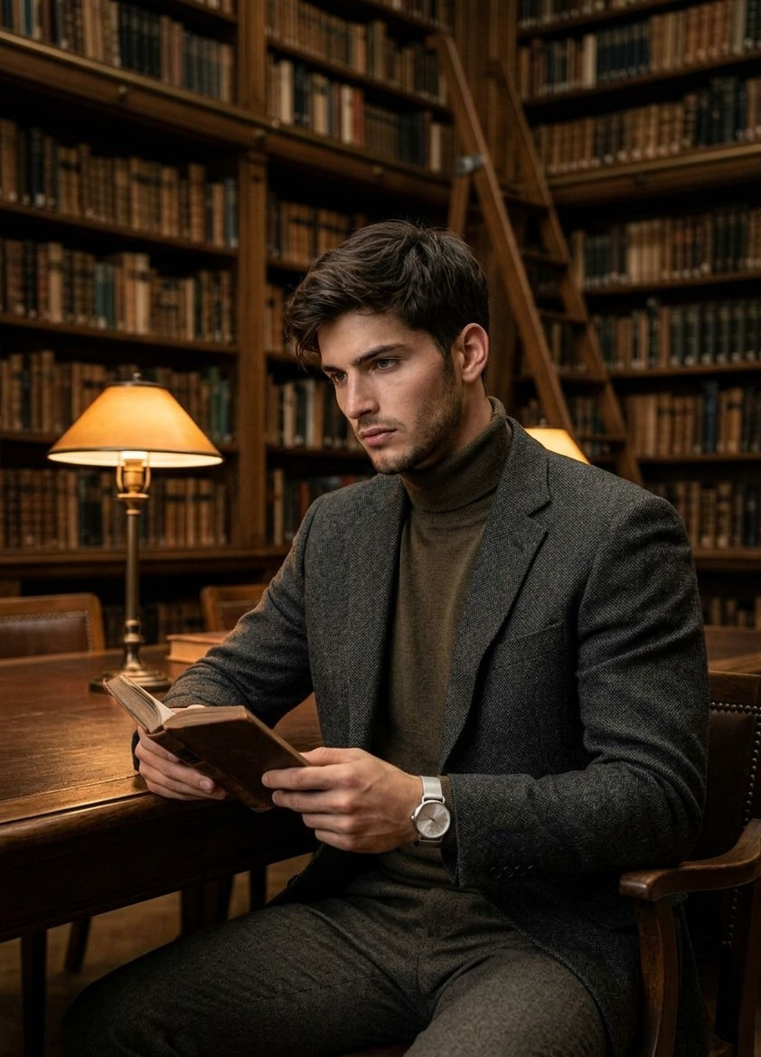 Dark Academia — Library Scholar (Male)