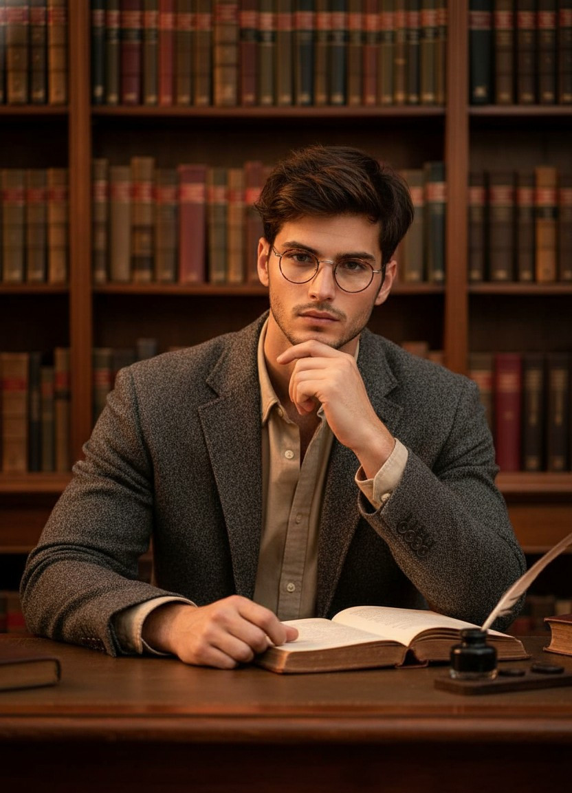 Dark Academia — Philosophy Student (Male)