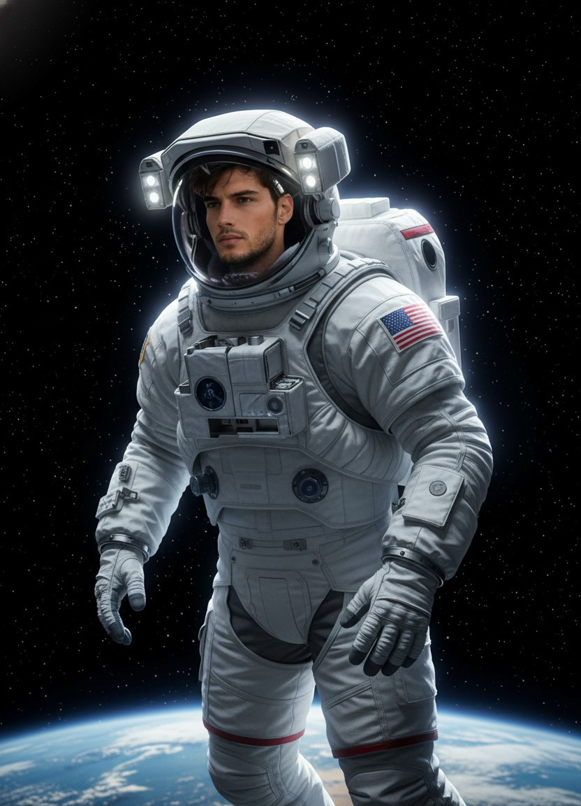 Celestial & Space — Astronaut in Space (Male)