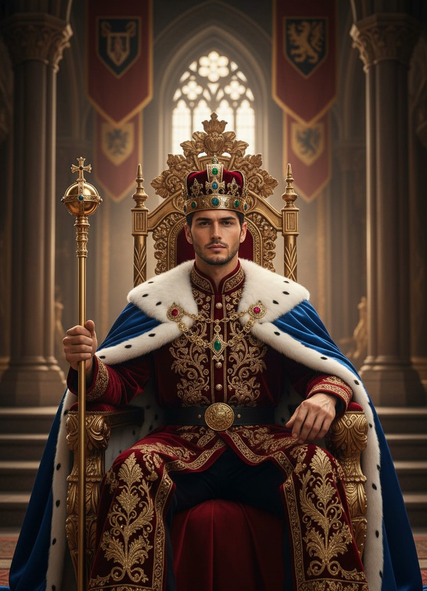 Wellness & Zen — Royal King Portrait (Male)