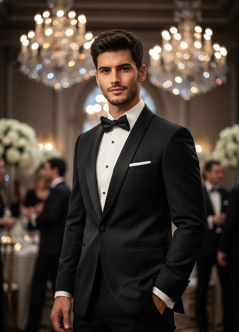 Midnight Glamour — Black Tie Gala (Male)