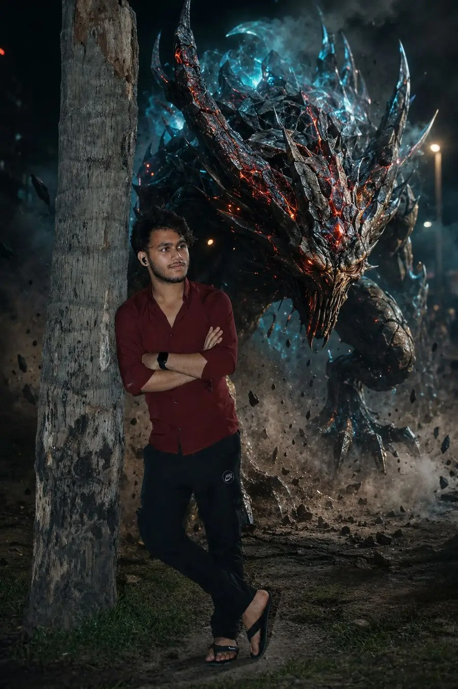 Cinematic & Movie — Cinematic AR Monster Behind Me (Male)